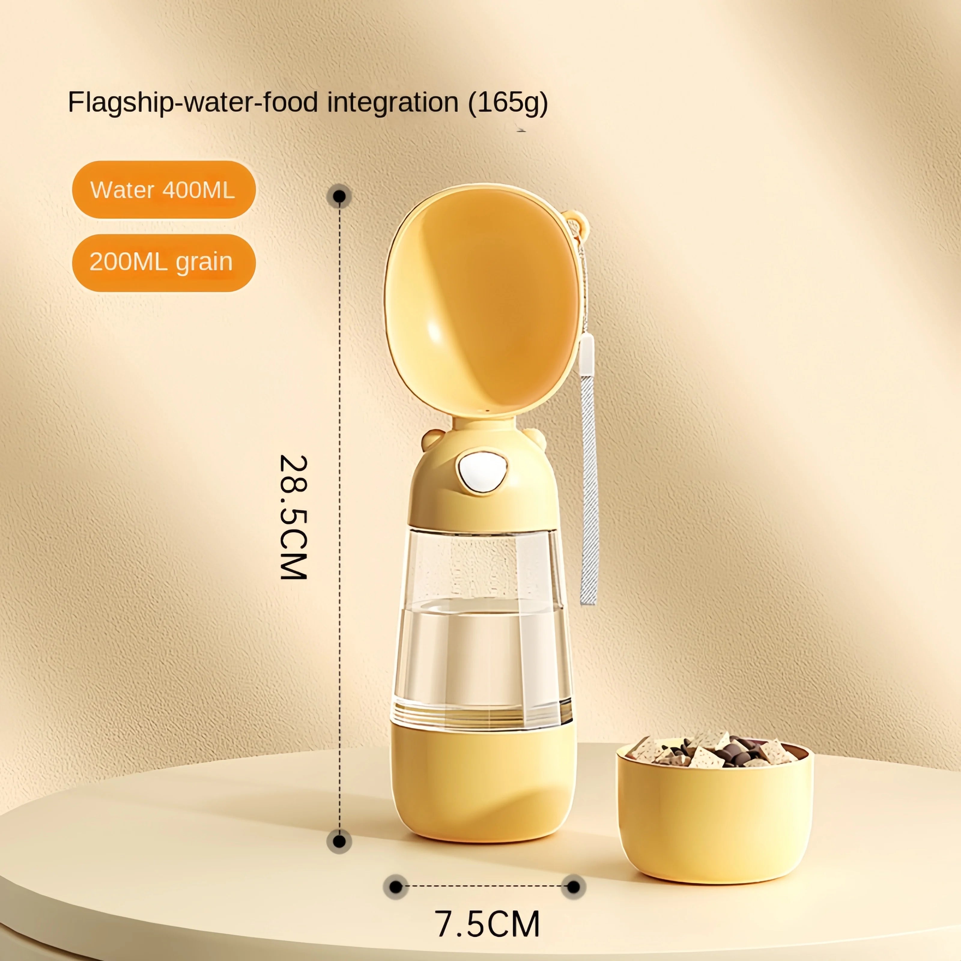 Dog Portable Water & Food Bowl Dog Cat Travel Pet Water Cup Bottle With Food Dispenser Pet Dog Supplies