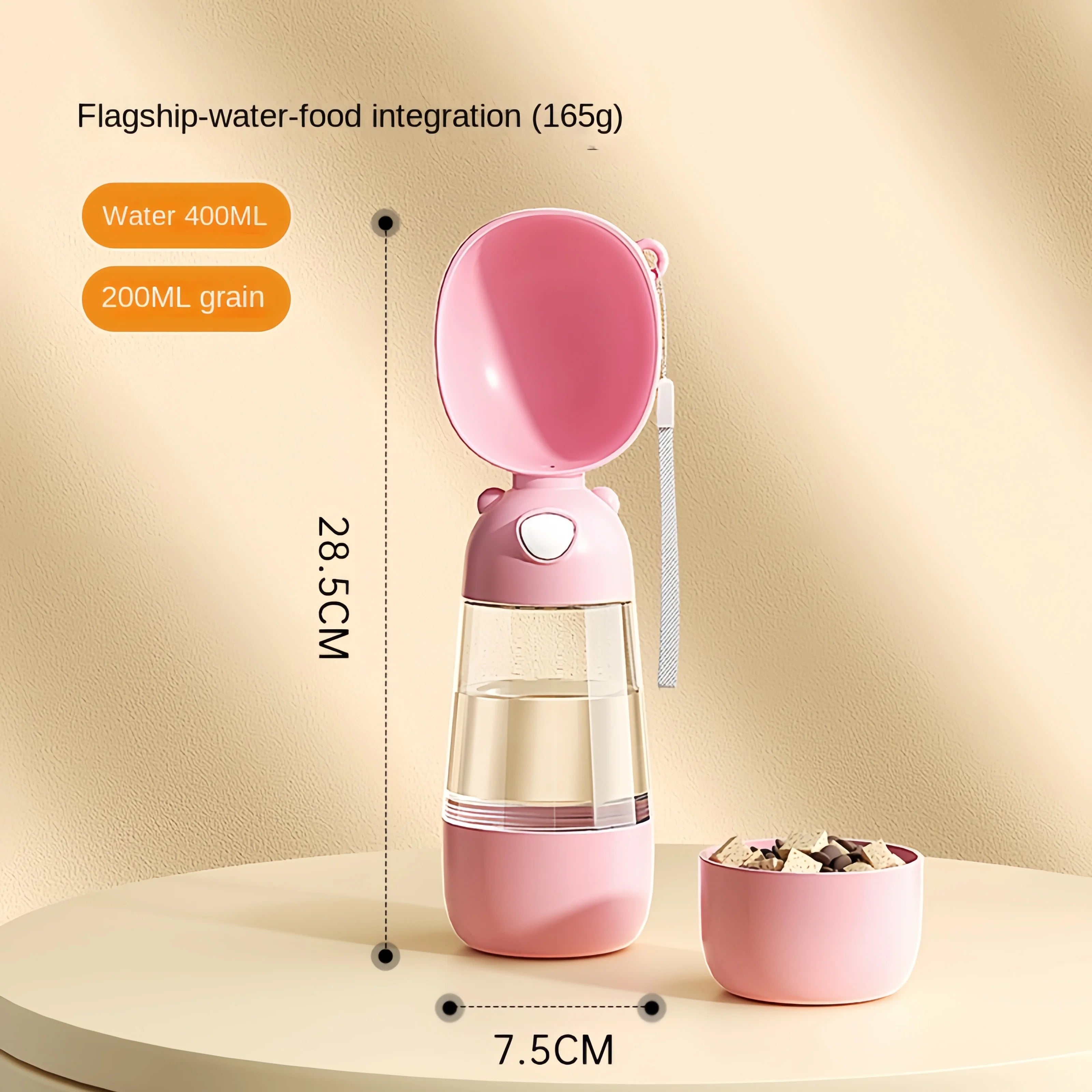Dog Portable Water & Food Bowl Dog Cat Travel Pet Water Cup Bottle With Food Dispenser Pet Dog Supplies