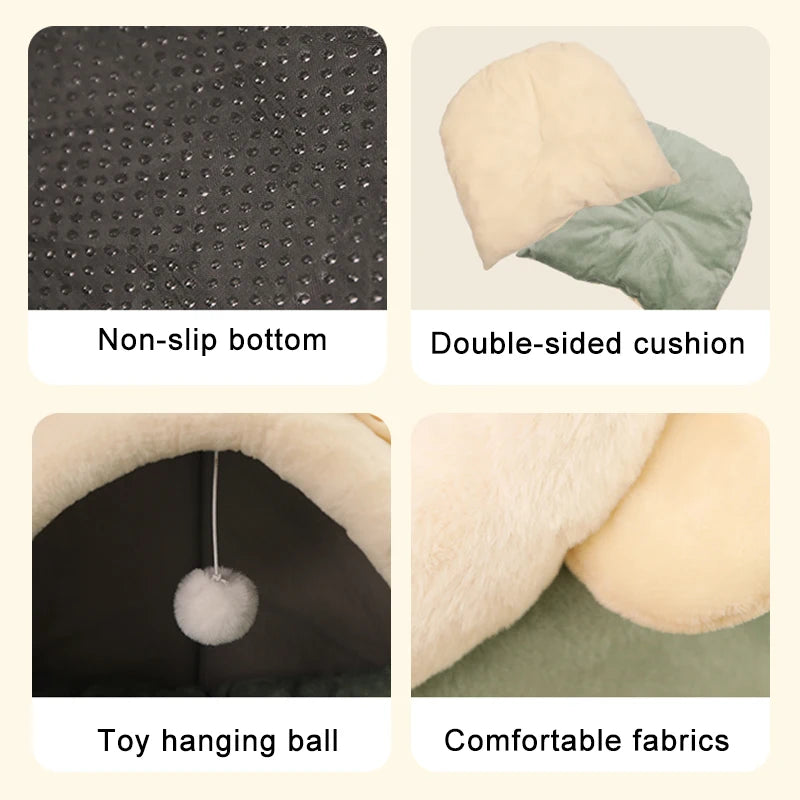Cat Bed Cartoon Pet Bed Cave Cats Bed