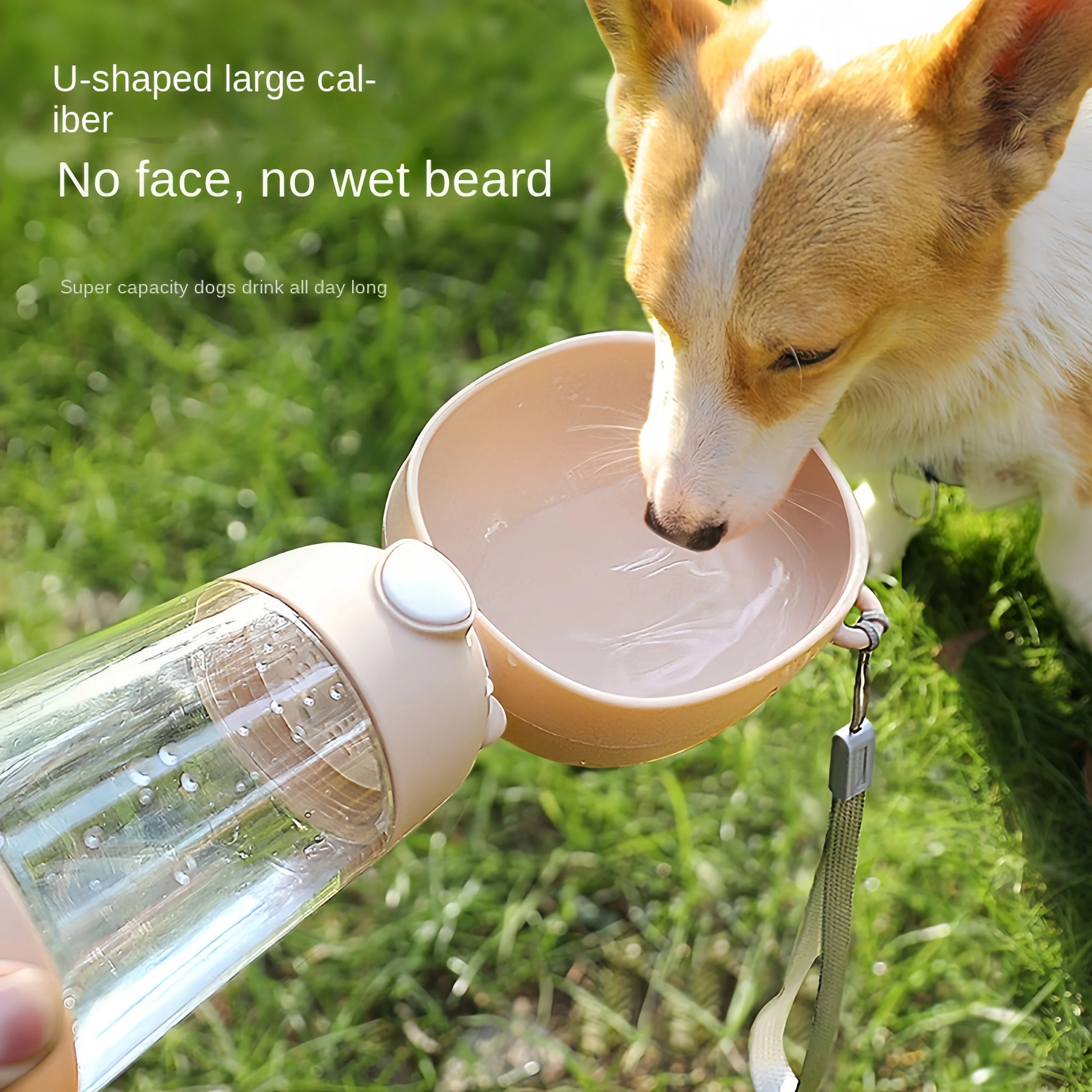Dog Portable Water & Food Bowl Dog Cat Travel Pet Water Cup Bottle With Food Dispenser Pet Dog Supplies