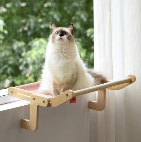 Cat Hammock Wooden Assembly Hanging Bed Cotton Canvas Easy Washable Multi-Ply Plywood Hot Selling Hammock Nest Beds Hammock