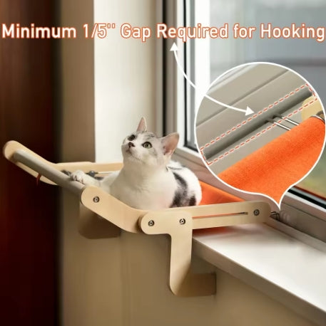 Cat Hammock Wooden Assembly Hanging Bed Cotton Canvas Easy Washable Multi-Ply Plywood Hot Selling Hammock Nest Beds Hammock